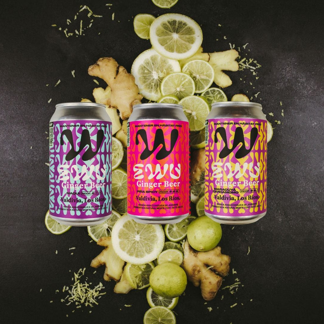 EWU Ginger Beer Mix Maracuyá, Maqui y Piña Spicy