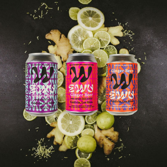 EWU Ginger Beer Mix Original, Maqui y Piña Spicy