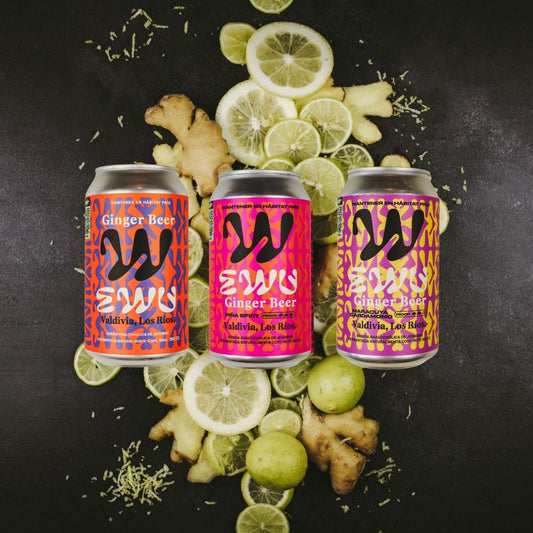 EWU Ginger Beer Mix Original, Maracuyá y Piña Spicy